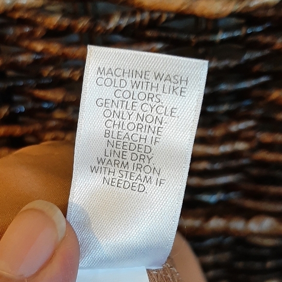 J. Jill Linen Crop Pants Women's 4X Tan Coastal Lightweight Wide Leg Beachy - Picture 5 of 5